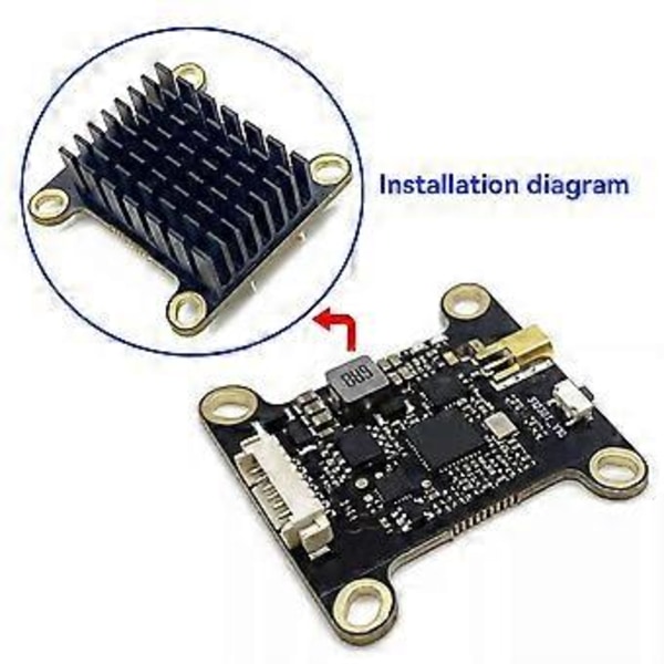 FPV 5.8G 1.6W VTX 48CH 1600mW Stöder SmartAudio 2-6S FPV Audio Video Sändare för FPV Racing RC Drönare