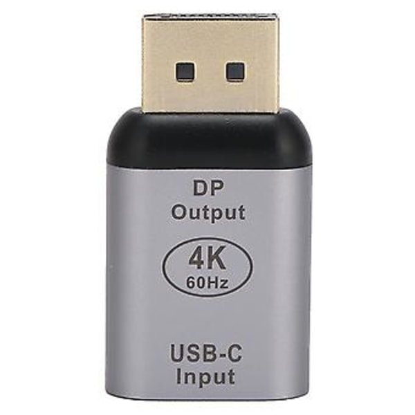 Type C til DP Adapter 4K 60Hz Hunn til Hann Videokonverter for Windows/Android/OS X