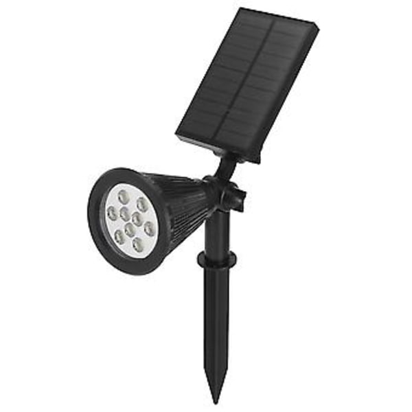 9LED-chips Solarlampor LED Solar Trädgårdsbelysning för Utomhus Trädgård Gård Vit Ljus