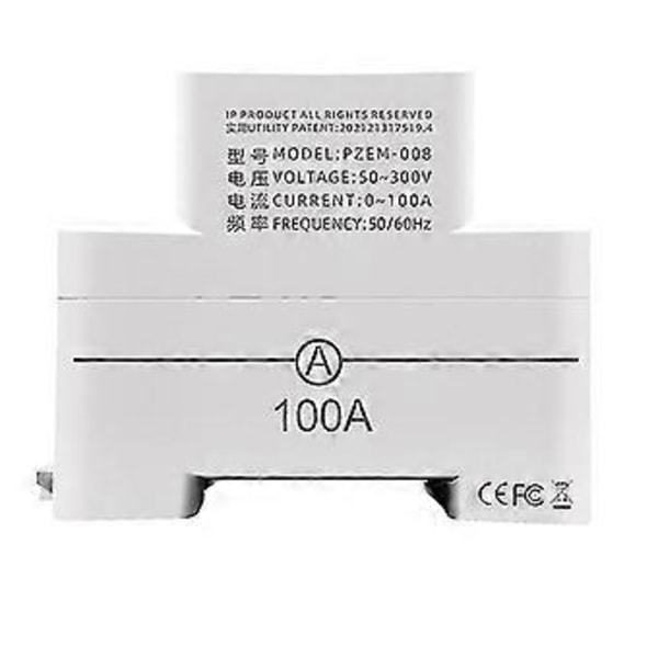 Digital AC-display Multifunktionell Skenmätare Spännings- och Amperemeter AC50-300V/100A Testare