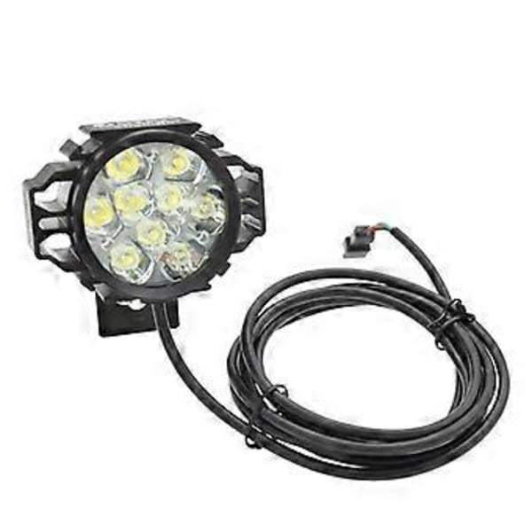 Elektrisk Sykkel Sterk Frontlykt LED Scooter Modifisert Frontlykt 9 Lysdioder Spotlight Horn 2-i-1 Spotlight Billys