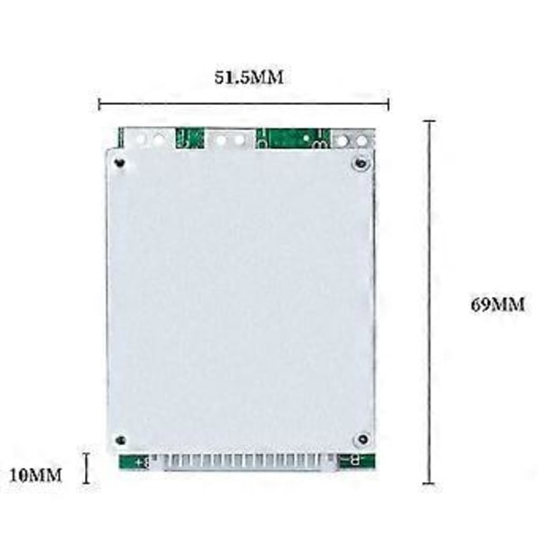 16s 60v 35a Beskyttelseskort - Lithium Bms Med Balance Ups Energi Inverter Til E-cykel