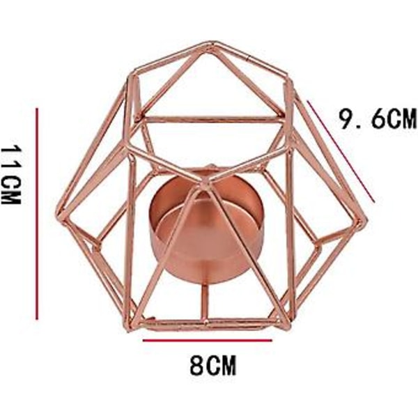 Metall Smijern Geometrisk Smijern Lysestake Bord Håndverk Dekorasjon (4-d-w)