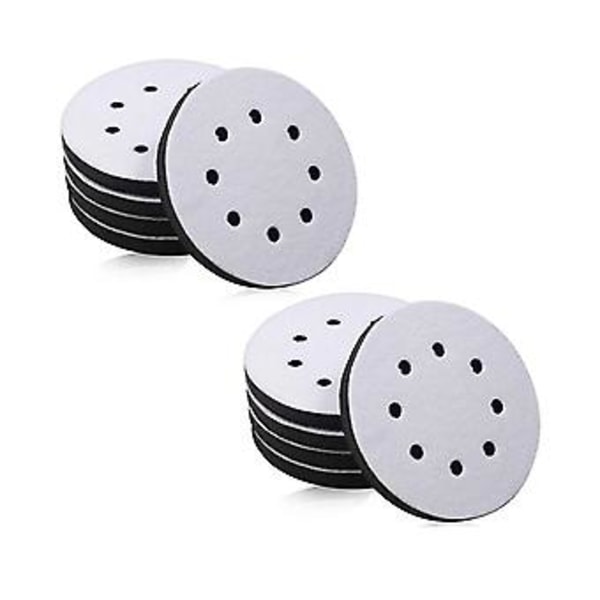 10 Pak Bløde Interface Pads 5 Tommer 8 Huller Krog og Løkke Svampepude Buffer Bagside Pad