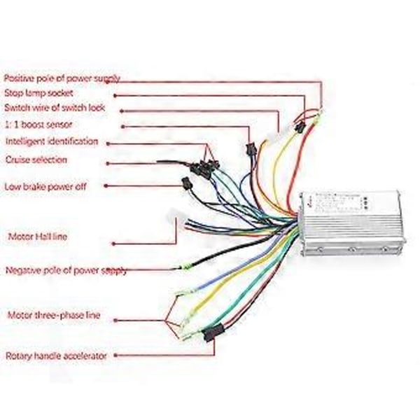 24V-36V 250W 350W Universaali Harjaton Sähköpolkupyörän Ohjain Harjaton Nopeusmoottorin Ohjain Sähköpyörä Skootteri