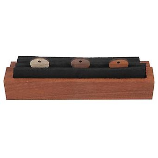 Gitarrplektrumhållare Set med 3 Träplektrum, Naturligt Trä Gitarrplektrum Displayfodral Mini Gitarrförvaring