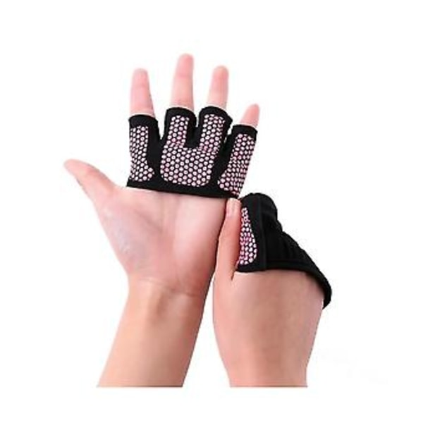 Gym Fitness Halvfingerhandskar Män Kvinnor För Träningshandskar Styrketräning Kroppsbyggning Handskydd P