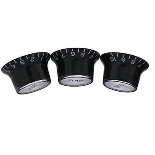 3 stk. Guitar Knapper Top Hat Volume Tone Kontrolknapper Musikinstrument Dele