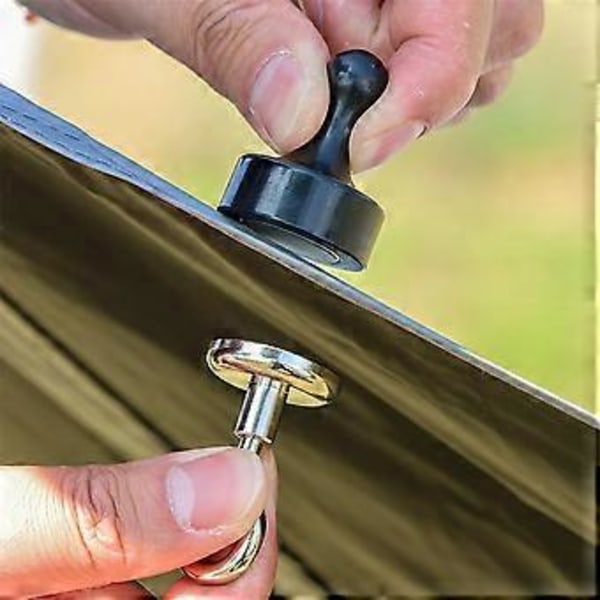 Camping Telt Magneter, Magnetiske Krok for Markise med Rustfritt Stål Karabinkrok for Camping, Cruise Oppheng