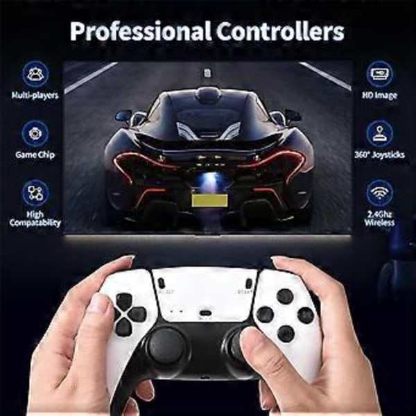 M15 Videospilkonsol Stick 4K 64G 20000+ Håndholdt Videospilkonsol Trådløse Gamepads Controller 20+ Simulatorer