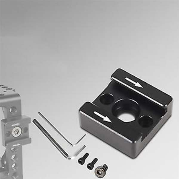 2-set 1/4 Gänga Blixtskofäste Adapter För DSLR Kamera Ca /blixt /led /mikrofon /mon Montering