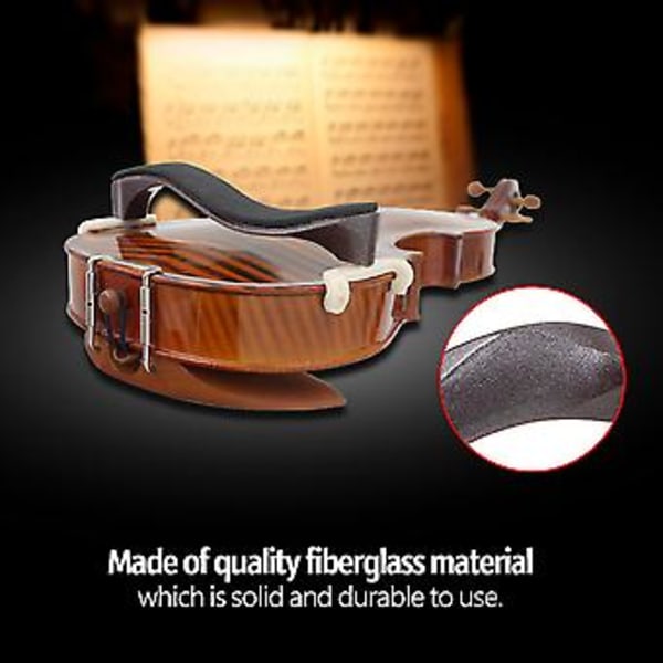 Hållbart Violin Axelstöd Pad Hållare för 3/4 4/4 Storlek Musikinstrument Tillbehör (Röd)