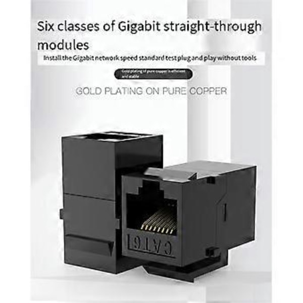 RJ45 Cat6 -liitin UTP Inline -liitin Naaras-Naaras Cat6 -liitin Cat6 -liitin 1 kpl