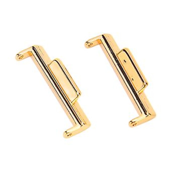 2 st Klockarmbandsanslutning 22 mm Metall Klockarmbandsanslutning Tillbehörsdel för FIT 2 Guld