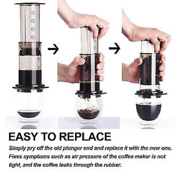 Kaffefilterpapirhætte & Stempel Endepakning Tætnings Udskiftningsdele Sæt Passer Til Kaffe Og Espress