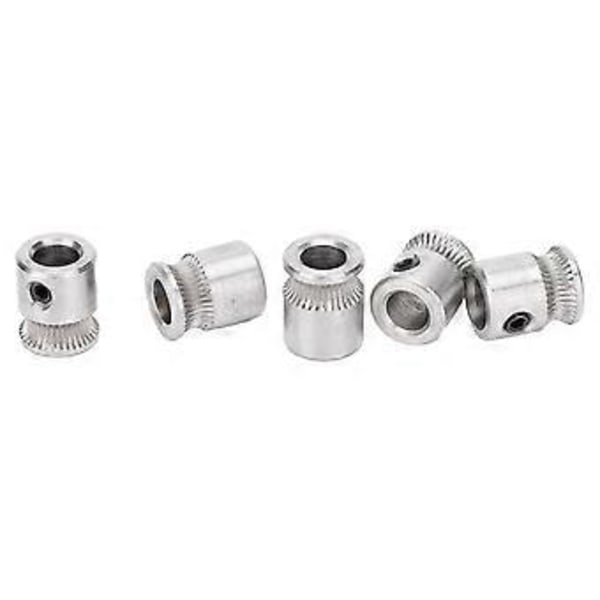 5 st Matarhjul för MK8 Extruder Matning Konkav Växel 3D-skrivartillbehör