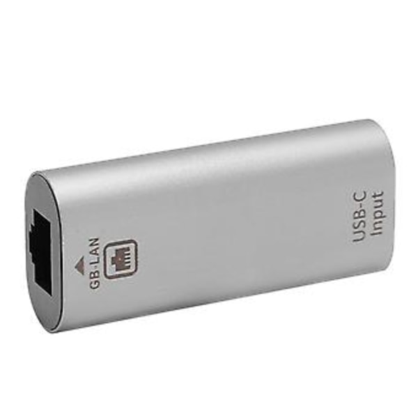 JORINDO Ethernet-sovitin, ei vaadi ohjainta, helppo käyttää TypeC-liitäntää, USBC Ethernet-sovitin puhelimille, tietokoneille ja tableteille