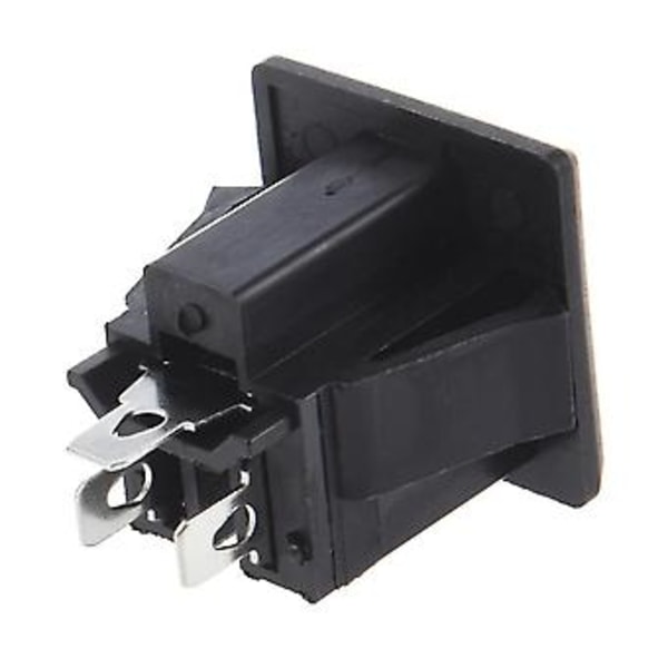 AC 125V 15A Panelmonterat US Uttag Strömuttag Svart
