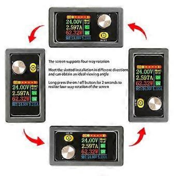 XYS3580 DC-DC Buck Boost Converter CC CV 0.6-36V 5A Strömmodul Justerbar Reglerad Laboratorie Strömförsörjning Variabel