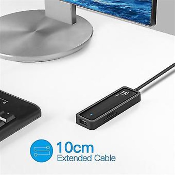 10 Gdps 6-i-1 Adapter Type-c til 4x 3.2 N 2 10gbps Usb C til Usb Hub