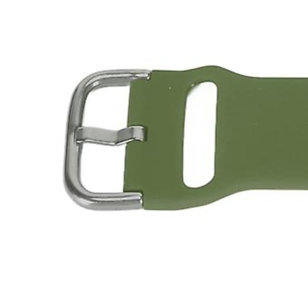 Mjukt silikonarmband för klocka, justerbart ersättningsband, tillbehör som passar Amazfit T Rex 2 Smart Watch OD Grön