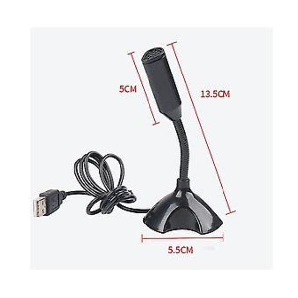 USB Laptop Mikrofon Hög Känslighet Mini Studio Mikrofon D Med H Gaming Co