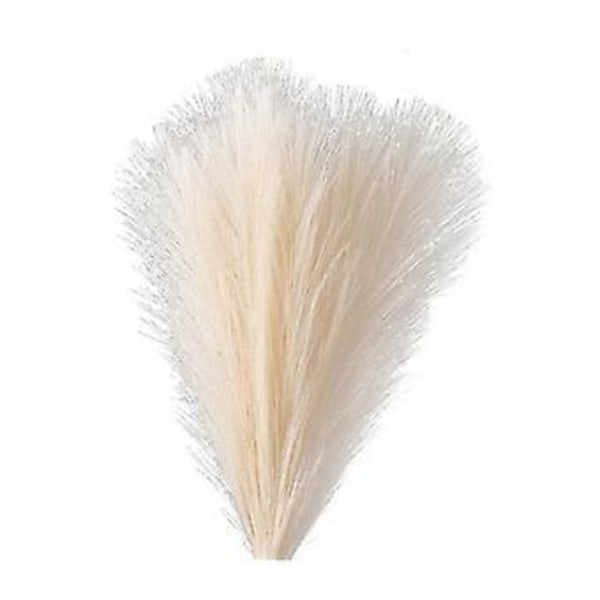 Falsk Pampasgress, 18 tommer/45 cm Kunstig Pampasgress 5 Stilk Pompøst Gress Blomsterarrangement for (Beige)