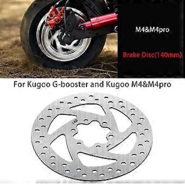 140MM Jarrulevyroottorin Palojen Vaihto Kugoo M4/M4pro/Kugoo G-booster Sähköpotkulaudan Takapyörän Levyjarrupalojen Lisävarusteet