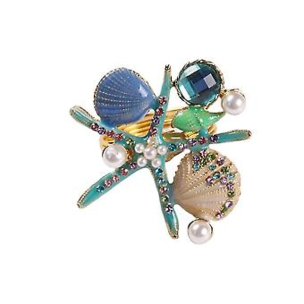 4 stk. Servietringe, Rhinest Al Nautisk Servietring Hs Serviet L