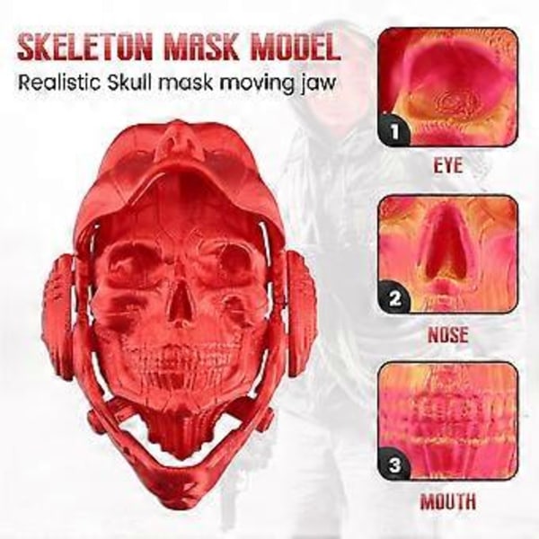 Unikke 3D Print Deformation Kraniemodel Bordpynt 3D Printet Skelet Dekoration Stress Relief Legetøj F