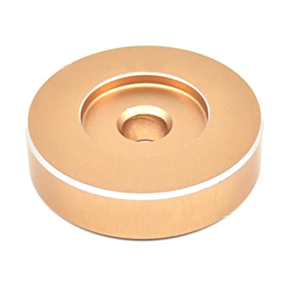 45 Rpm Adapter - Aluminium -7 Tommer Vinyl Record Dome 45 Adapter Golden