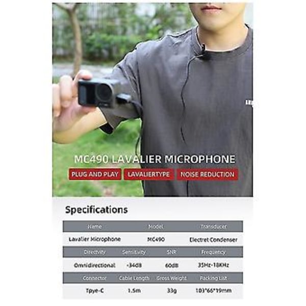 Microph Mic O Til Håndholdt Kamera S Hi-fi Lydreduktion,