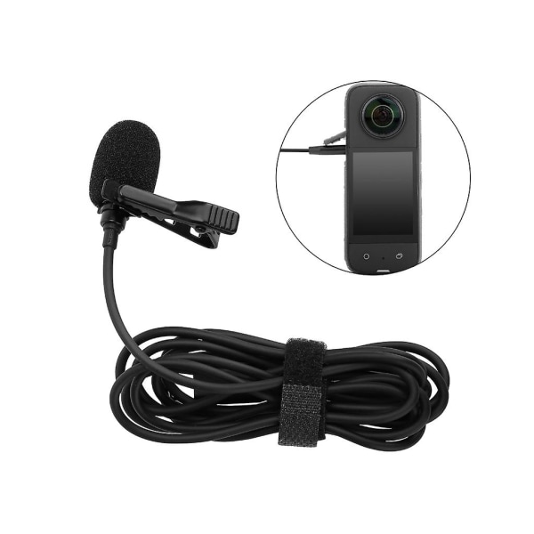 Mikrofon til Insta360 One R Rs One X2 X3 Støjreducerende mikrofon til Action 2 3