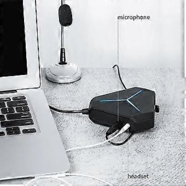 Usb Hub Splitter Abs Förlängningshubb Interface För Laptop Dator, svart