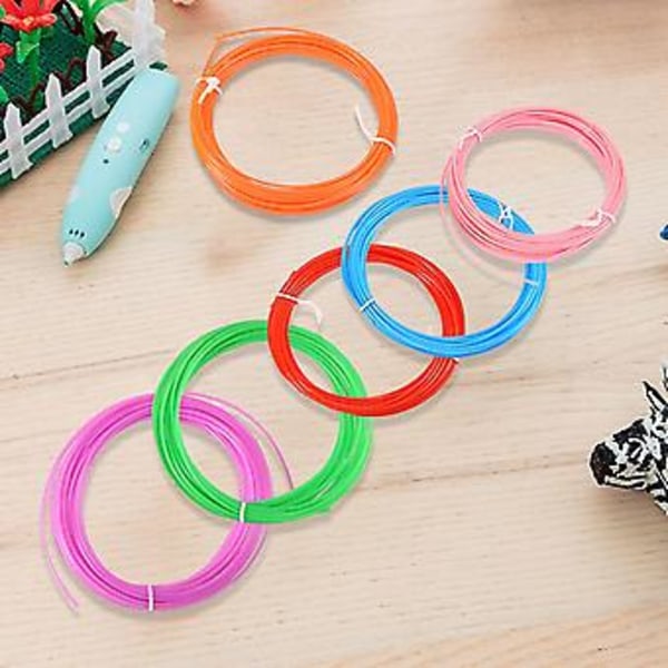 10 Stk. 3D Printer Filament Til 3D Print Pen Pakke 1.75mm Mælkesyre