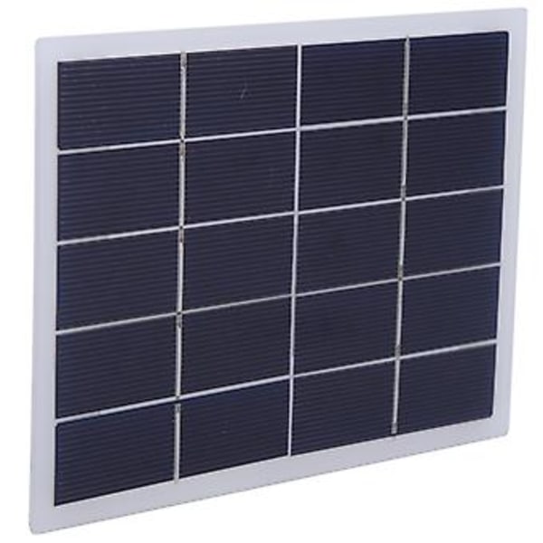 DIY Solpanel, 3W 5V Polykrystallinsk Silicium Solcellepanel Solcelle Lamineret Plade Brugervenligt Design