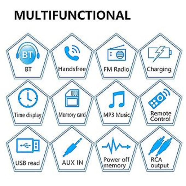 Bil O Automotivo Tand Med Usb Sd Usb Fm Radio Mp3 Afspiller Pc Type:12pin -8014