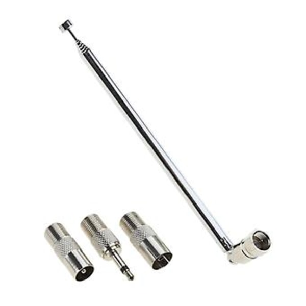 FM Radio Antenne Teleskopisk FM Antenne Erstatning F Type Hunnplugg Kontakt