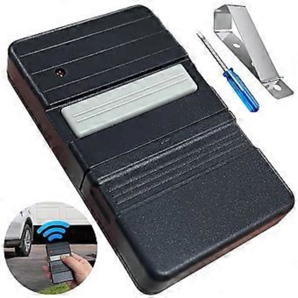 Fjärrkontroll för garageportsöppnare för Genie 390MHZ Overhead Door Opener Remote Sensor 9/12 Dip Switch