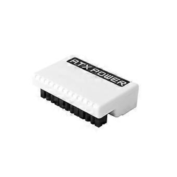 ATX 24 Pin - 90 asteen virtapistokesovitin RGB-emolevyn virtalähdekaapeli modulaarinen DIY-asennustarvike valkoinen