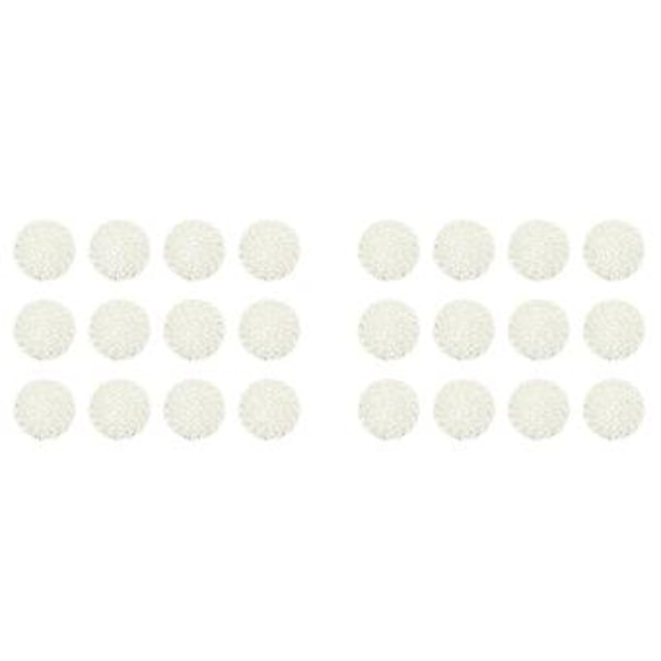 Pyöreät paperikuituiset kudotut tabletit sisustukseen, 38 cm, 12 kpl (valkoinen)