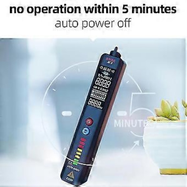 X1 Dual Mode Smart Detektor Berøringsfri AC Spændingsdetektor Ncv Multimeter Elektrisk Test Blyant Bærbar Tester Pen Med Lyd Og Lys Alarm Og Led