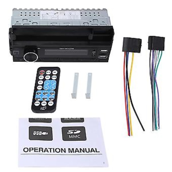 1din Autoradio Bluetooth 12v Auton Radio Pidikkeellä Iso