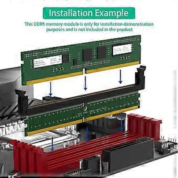 DDR5 U-Dimm 288pin -sovitin DDR5-muistin testisuojakortti lyhyellä salvalla