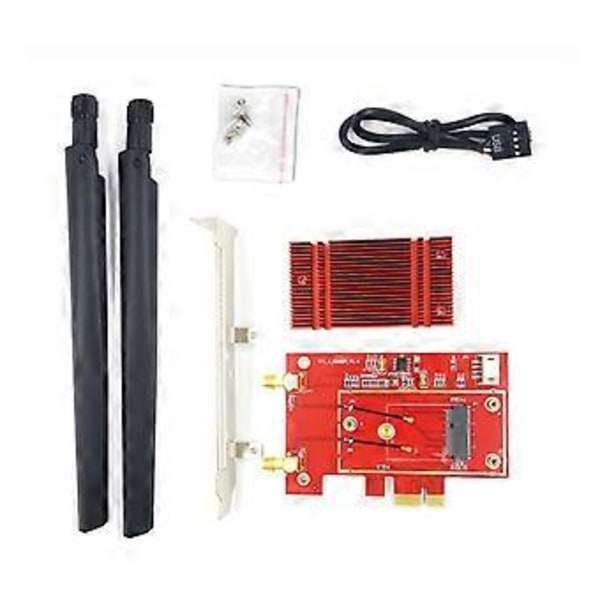 NGFF-M.2 Trådløst Wifi Kort Konverter til PCI-E 1X 4X 8X 16X Desktop Bluetooth-kompatibel Konverter til AX200 9260ac 8260ac
