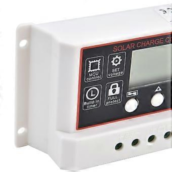 Solpanelregulator Smart Dubbel USB Batteri PWM Laddnings- och Urladdningskontrollenhet 12V/24V30A