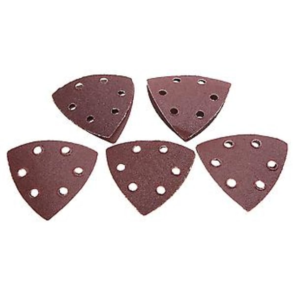 50 st Triangulärt Slippapper Set, Korn Sanderslipning & Poleringspapper Pads, Hållbara Mångsidiga Slipverktyg för Trä, Metall & Färg