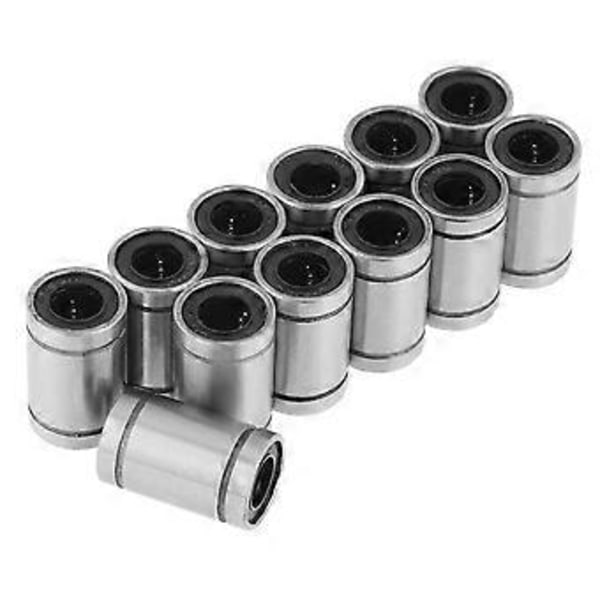 12st LM8UU 8mm Linjär Rörelse Kullager Bussning för 3D-skrivare CNC-delar 8 x 15 x 24mm