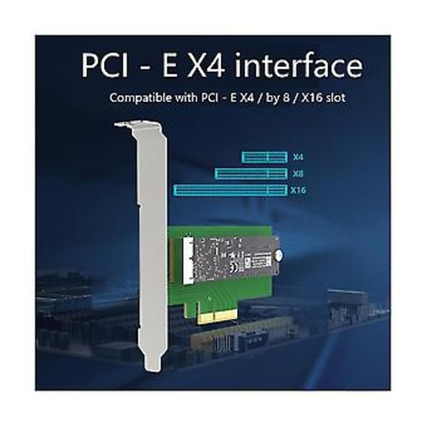 Pci-e X4 - Ahci -sovitinkortti Pcie-laajennuskortti Työpöydän laajennus Joutokäynnillä oleva Ssd-luku- ja kirjoituskortti