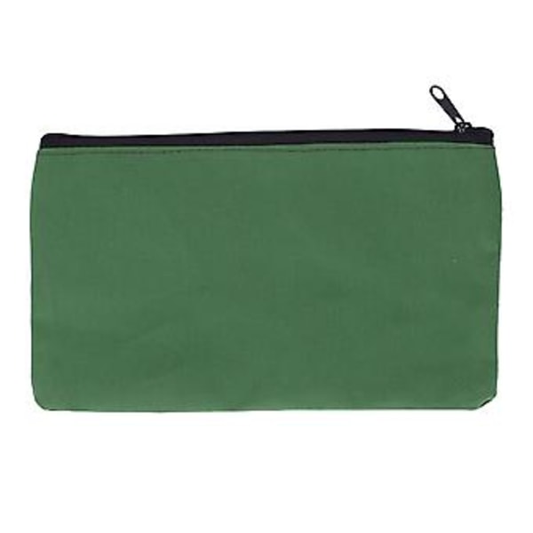 Værktøjstaske Army Grøn Canvas Bærbar Multifunktionel Kraftig Håndtaske til Skruenøgle Skruetrækker Søm 27,4x16 cm